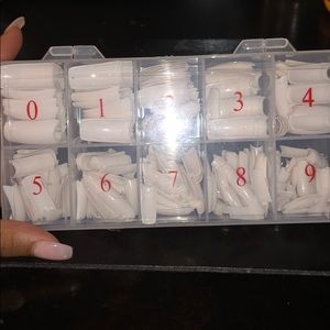 White nail tips